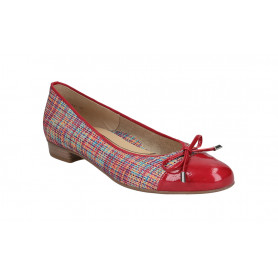 Ara 43721 women's comfort ballet flats red