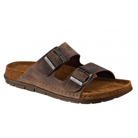 Ανατομική ανδρική παντόφλα Rohde 5198 καφέ