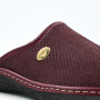 Emanuele 1938 women's comfort slippers burgundy