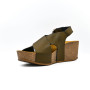 Emanuele 0723 women's comfort platforms olive green