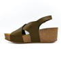 Emanuele 0723 women's comfort platforms olive green