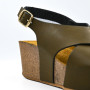 Emanuele 0723 women's comfort platforms olive green