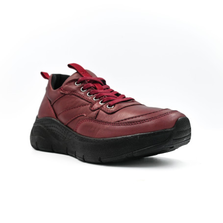 Γυναικείο sneaker ανατομικό Lazar & Luca 358616 μπορντό