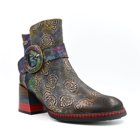 Laura Vita Mara women's comfort booties blue