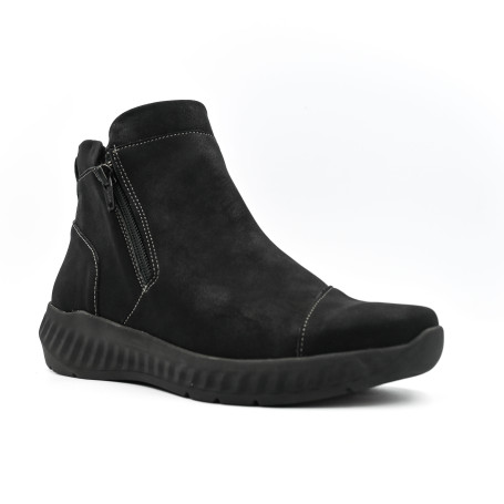 Γυναικείο ανατομικό μποτάκι Suave Bilbao 17012 μαύρο