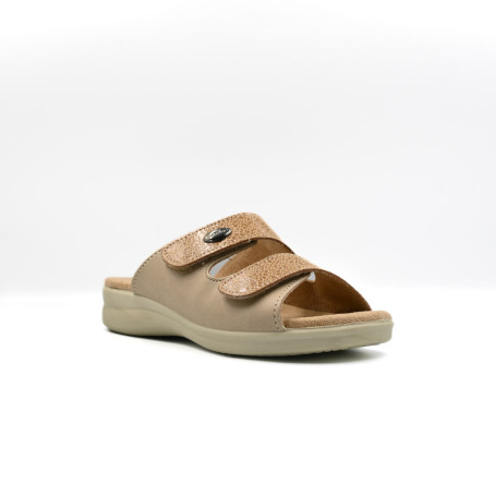 Γυναικεία παντόφλα ανατομική Emanuele 803817 μπεζ