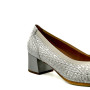 Pitillos 10460 women's comfort heels silver
