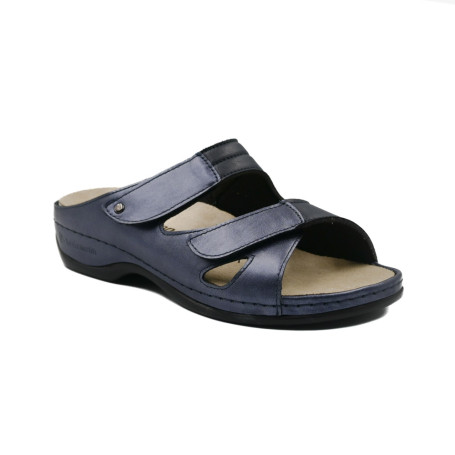 Γυναικεία ανατομική παντόφλα Berkemann Janna 01027-371 σκούρο μπλε