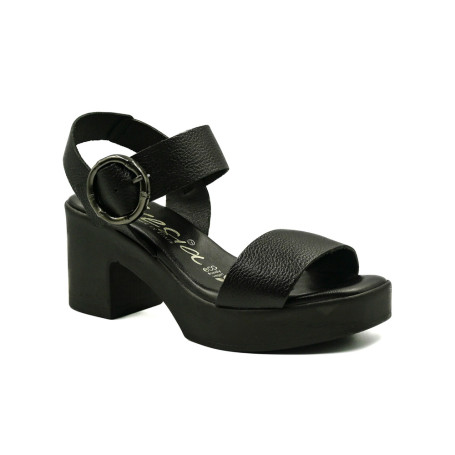 Γυναικείο ανατομικό σανδάλι Fresia 411 μαύρο