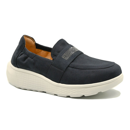 G Comfort  S-2728-1L women's comfort moccasins navy blue