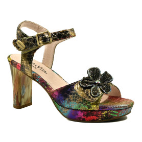 Laura Vita Naomi women's comfort sandals multicolor