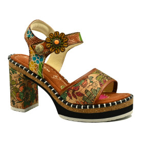 Laura Vita Minato women's comfort sandals brown