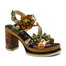 Laura Vita Lara women's comfort sandals black