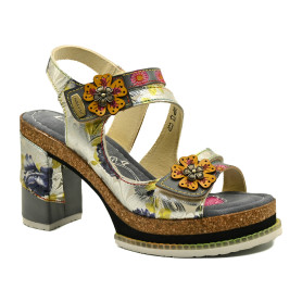 Laura Vita Erin women's comfort sandals grey