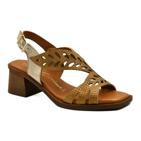 Γυναικείο ανατομικό πέδιλο CG Belice Bronze μπρονζέ