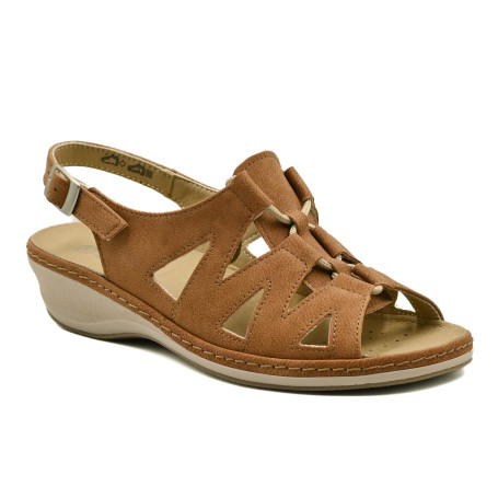 Suave 9040 women's comfort sandals brown
