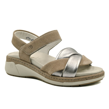 Γυναικείο ανατομικό σανδάλι Suave Azores 18003T καφέ