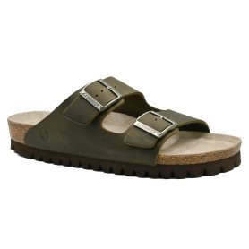 Ανδρική ανατομική παντόφλα Genuins 105049 χακί