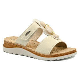 Γυναικεία ανατομική παντόφλα Rohde 1305 άσπρο