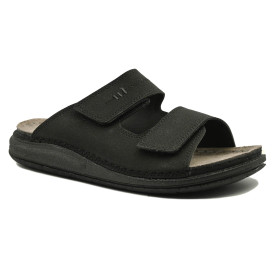 Ανδρική ανατομική παντόφλα Naturelle 2415 μαύρο