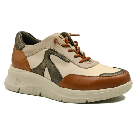 Γυναικείο ανατομικό sneaker Pitillos 10912 κρεμ