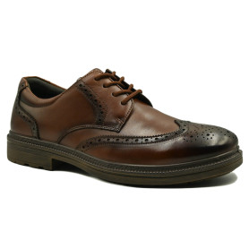 Ανδρικό ανατομικό oxford G Comfort 98916 ταμπά