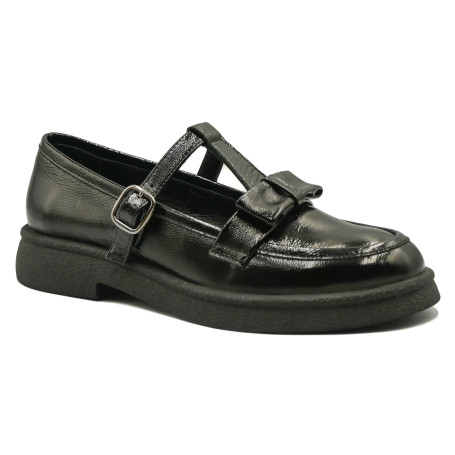Γυναικείο ανατομικό loafer Mary Jane Mago 138-24505 μαύρο