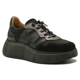 Wonders A-3631 women's comfort sneakers black