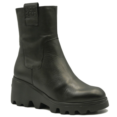 Γυναικείο ανατομικό μποτάκι Wonders G-7022 μαύρο