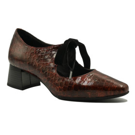 D-Chicas 4875 women's comfort heels burgundy