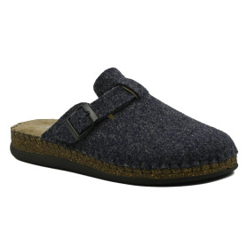 Ανδρική ανατομική παντόφλα Emanuele GRU888 μπλε σκούρο