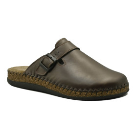 Ανδρική ανατομική παντόφλα Emanuele GRU5029 καφέ