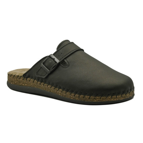 Emanuele GRU5029 men's comfort slippers black