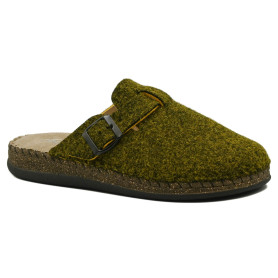 Ανδρική ανατομική παντόφλα Emanuele GRU888 πράσινο