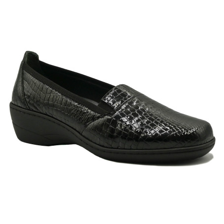 Γυναικείο ανατομικό μοκασίνι Naturelle 1114L μαύρο