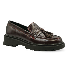 Γυναικείο ανατομικό loafer Lazar & Luca 24800 μπορντό