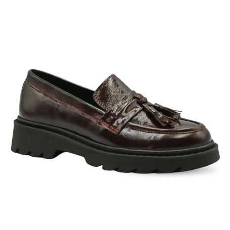 Lazar & Luca 24800 women's comfort loafers burgundy