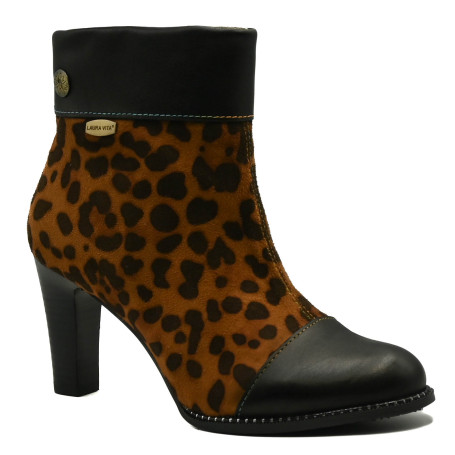 Laura Vita Madelin women's comfort booties brown