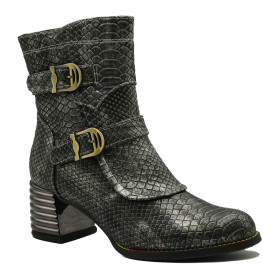 Laura Vita Benet women's comfort booties dark grey