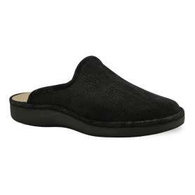 Ανδρική ανατομική παντόφλα Naturuomo Tweed μαύρο