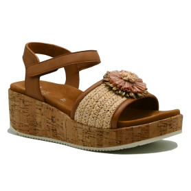 Ara 51506-09 women's comfort platforms tan