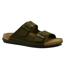 Rohde 5918-61 men's comfort slippers olive green