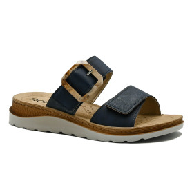 Rohde 1301-56 women's comfort slippers dark blue