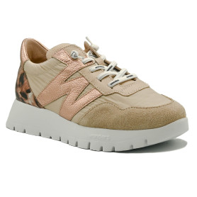Γυναικείο ανατομικό sneaker Wonders A-24100 μπεζ