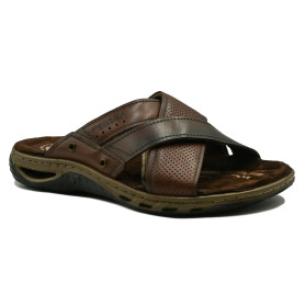 Ανδρική ανατομική παντόφλα Pegada 131675-01 καφέ