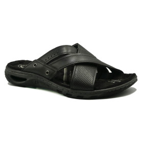 Ανδρική ανατομική παντόφλα Pegada 131675-03 μαύρο