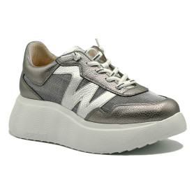 Wonders A-3640 women's comfort sneakers silver