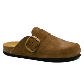 Plakton 186354 women's comfort slippers brown