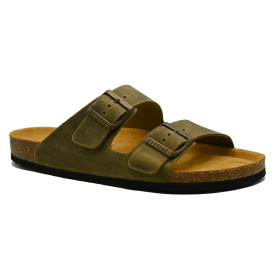 Plakton 175857 men's comfort slippers khaki