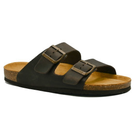 Plakton 175857 men's comfort slippers dark brown